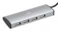 Хаб (разветвитель) Digma HUB-4U2.0-UC-DS, серебристый