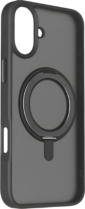 Чехол для смартфона Momax CaseForm Roller для iPhone 16 Plus Черный MRAP24LD совместимость с MagSafe, защита камеры, поддержка беспроводной зарядки, матовая поверхность, материал: поликарбонат, алюминий