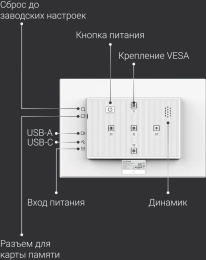 Цифровая фоторамка Digma PF-1155,  11", белый [pf1155w]