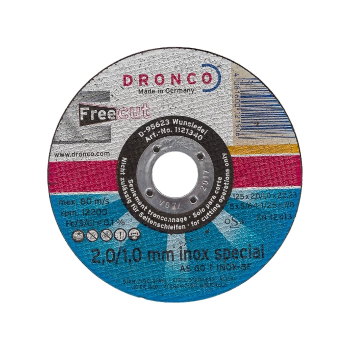 Диск отрезной по нержавейке AS60T FreeCut (125x2/1x22.23 мм) DRONCO 1121340100