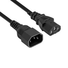 Кабель питания ExeGate Power EC-10P-C13- C14/3x1.0Cu IEC 320 C13 - IEC 320 C14, VDE-250V-3*1.0mm2, медь, черный, 10A, 10м EP280634RUS