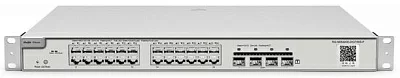 Коммутатор Reyee 24-Port 10G L2 Managed POE Switch, 24 Gigabit RJ45 POE/POE+ Ports, 4 *10G SFP+ Slots, 370W PoE power budget,19-inch Rack-mountable Steel Case