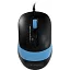 Мышь A4Tech Fstyler FM10 черный/синий оптическая 1600dpi USB 4but (FM10 BLUE)