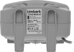 Тепловентилятор Timberk T-FH2-B10S-W 2000Вт белый