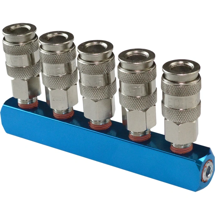 Разветвитель пневматический 1/4"F; 5 выходов рапид EURO WIEDERKRAFT WDK-85MX