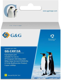 Картридж G&G GG-C4913A, № 82, желтый / GG-C4913A