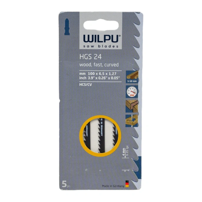 Пилка по дереву HGS 24 5 шт. WILPU 237000005