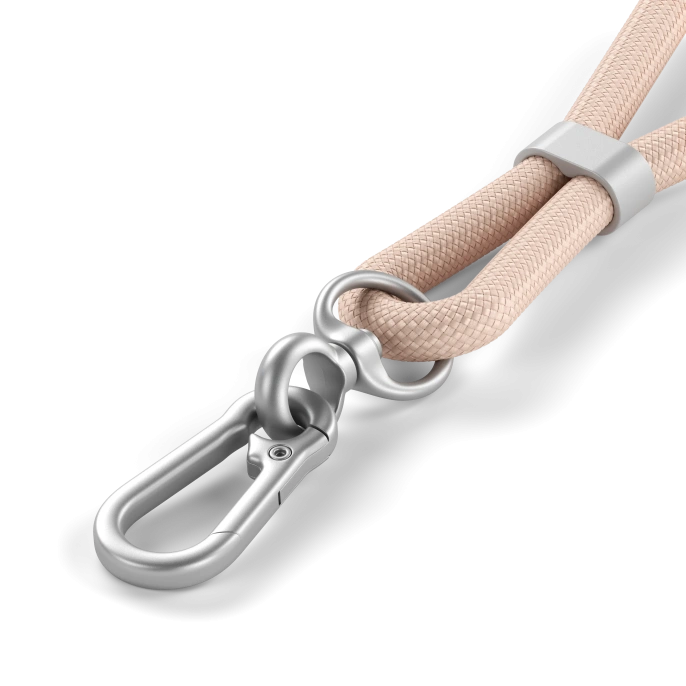 Зарядный кабель - ремень через плечо Satechi OntheGo Crossbody Lanyard Cable 60W. Длина: 1.5м. Цвет: пыльно-розовый (ST-LOTGLR)