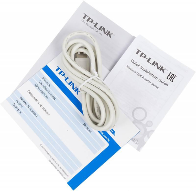 Wi-Fi Сетевой USB-адаптер TP-Link TL-WN822N USB 2.0 Type-A, 802.11n Wi-Fi 4 , до 300 Mbps, антенна 3 dBi, цвет белый , RTL