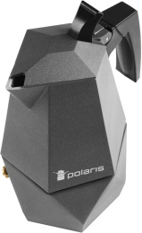 Кофеварка гейзерн. Polaris Kontur-4C алюминий серый [015182]