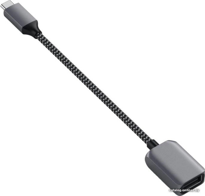 Кабель-адаптер Satechi USB-C to USB 3.0. Цвет серый космос. (ST-UCATCM)
