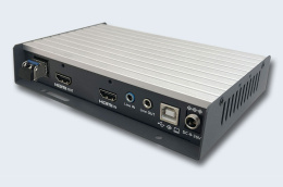 TNTV/TNT MMS-9520HLF-T Удлинитель-передатчик, KVM HDMI+USB+AUDIO+RS232+IR, 150м. UTP/500м. MM/10км. SM точка-точка/неогранич. в пределах LAN, 2xОптич.волокна SFP LC ;UTP Cat6/7 RJ45;GbE TCP/IP;IGMP , макс.разр.3840x2160 30Hz 4:2:0, ~, DC 12V
