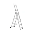 Универсальная алюминиевая трехсекционная лестница Topfort 3x6 ступеней 1688093