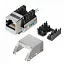 Модуль WRline WR-KJ-RJ45-C5E-SH-90 информ. KeystoneRJ45 1 кат.5E FTP черн.