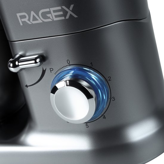 Кухонный комбайн 9 в 1 RAGEX R101, 4.5л, 1500Вт, цвет: 200 (серый)