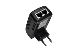 PoE-инжектор Fast Ethernet/ PoE-инжектор Fast Ethernet на 1 порт. Совместим с оборудованием PoE IEEE 802.3af. Мощность PoE на порт - до 15.4W. Напряжение PoE - 50V конт. 4,5 + ; 7,8 - . Порты: вх. - 1 x RJ45 10/100 Base-T , вых. 1 x RJ45 10/100 Base-T, P