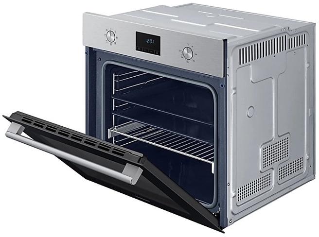 Духовой шкаф электрический Samsung NV68A1145RS/WT,  68л,  дверца с 3 стеклами,  серебристый