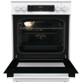 Электрическая плита Gorenje GEC6C40WD,  стеклокерамика,  без крышки,  белый
