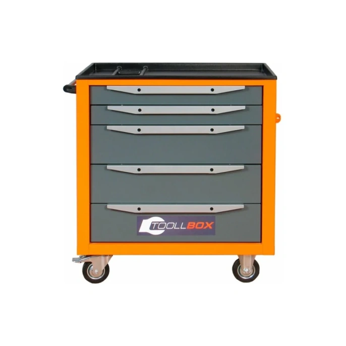 Инструментальная тележка Toollbox с центральным замком серии standart TBS-5 RAL 2008