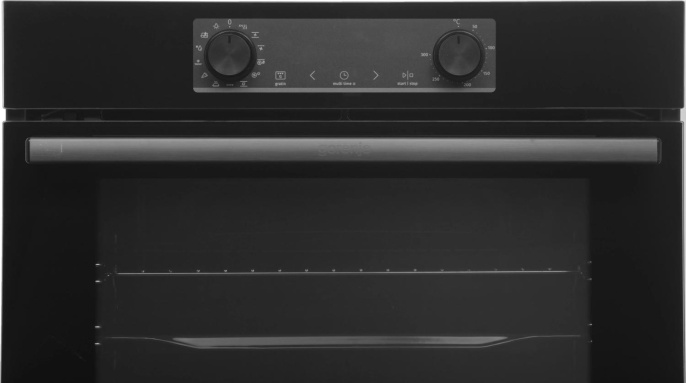 Духовой шкаф электрический Gorenje BPS6737E14BG,  77л,  дверца с 4 стеклами,  черный