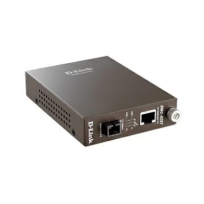 Медиаконвертер D-Link DMC-920T/B10A, WDM Media Converter with 1 10/100Base-TX port and 1 100Base-FX port.Up to 20km, single-mode Fiber, SC connector, Jumbo frame, Transmitting and Receiving wavelength: TX-1550nm, R