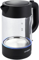 Чайник электрический Hyundai HYK-G7707 1.7л. 2200Вт графит корпус: стекло