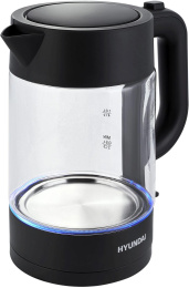 Чайник электрический Hyundai HYK-G7707 1.7л. 2200Вт графит корпус: стекло