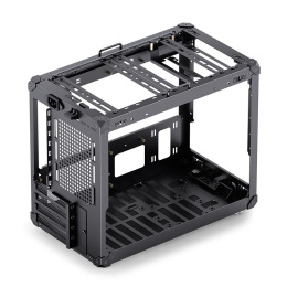 Корпус без блока питания Case JONSBO C6 MAX Handle, Mini-Tower, TG, no fan, 1xUSB-A 3.0 + 1xUSB-C 3.1, mATX, mITX Black