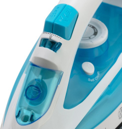 Утюг Maxwell MW-3055,  с паровым ударом,  2200Вт,  белый и синий
