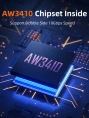 Адаптер CABLETIME CP80G (CT-AMCF10-AG) 10 Гбит/с USB3.2 A Male to USB -C Female OTG алюминий
