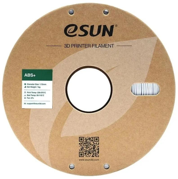 Пластик ESUN ABS+175C-W1P1 ABS+/ 1.75мм/ 1кг/ белый