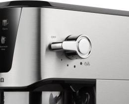 REDMOND Кофеварка рожковая Редмонд CM716 1350Вт серебристый/черный