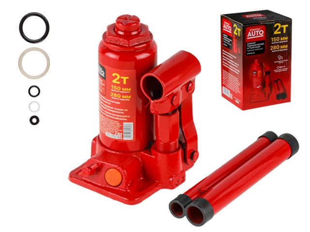 Домкрат гидравлический 2т бутылочный 150-280мм STARTUL AUTO ST8018-02