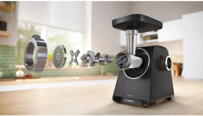 Мясорубка Bosch MFWS440B,  черный