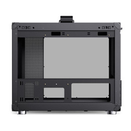 Корпус без блока питания Case JONSBO C6 MAX Handle, Mini-Tower, TG, no fan, 1xUSB-A 3.0 + 1xUSB-C 3.1, mATX, mITX Black