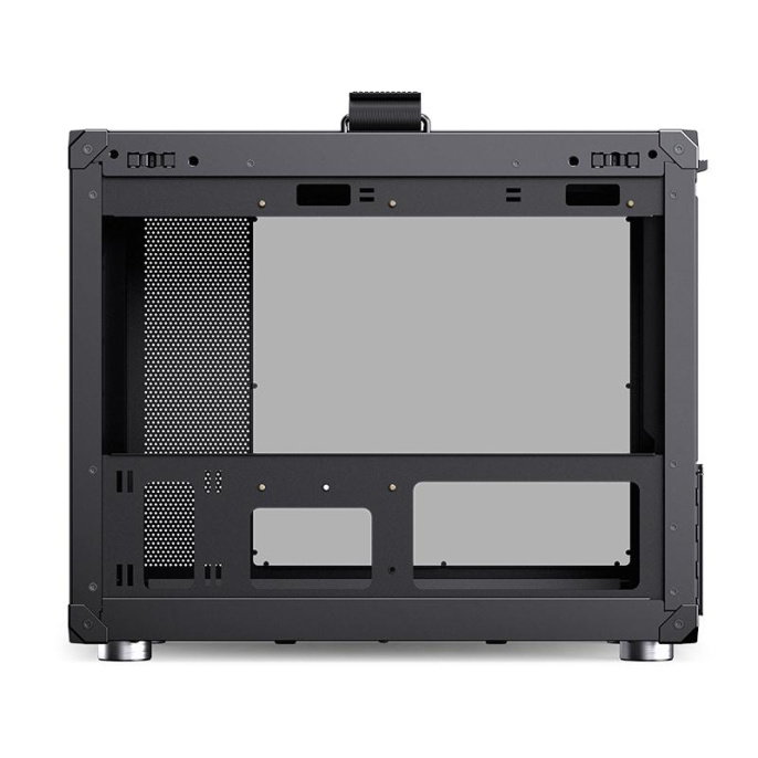 Корпус без блока питания Case JONSBO C6 MAX Handle, Mini-Tower, TG, no fan, 1xUSB-A 3.0 + 1xUSB-C 3.1, mATX, mITX Black