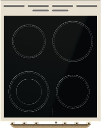 Электрическая плита Gorenje GECS5B70CLI,  стеклокерамика,  без крышки,  бежевый