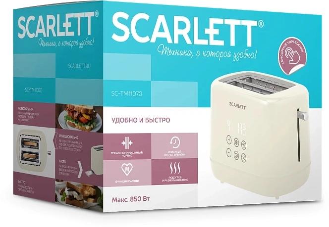 Тостер Scarlett SC-TM11070 850Вт бежевый