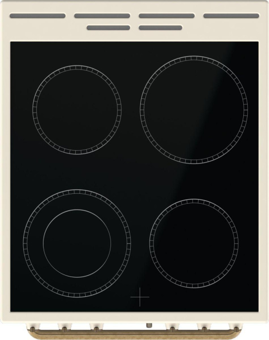 Электрическая плита Gorenje GECS5B70CLI,  стеклокерамика,  без крышки,  бежевый