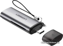 Кардридер UGREEN CM184 50704 USB-C TF + SD Card Reader. Цвет: серый (50704_)