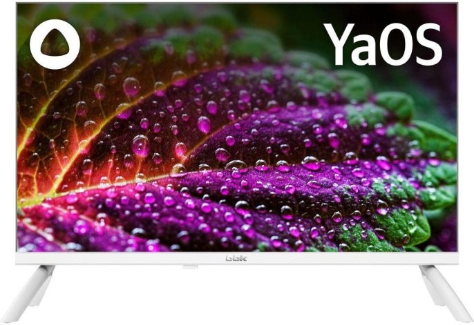 Телевизор LED BBK 24" 24LEX-7245/TS2C W Яндекс.ТВ Frameless белый HD 60Hz DVB-T2 DVB-C DVB-S2 USB WiFi Smart TV RUS (24LEX-7245/TS2C (W))