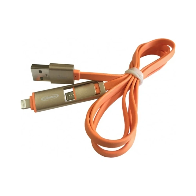 Кабель Облик micro USB & iphone 5/6 цветной 875 7522