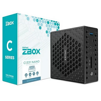 Платформа Zotac ZBOX CI331 ZBOX-CI331NANO-BE (Celeron N5100 HDMI DP Dsub 2xGbLAN WiFi BT 2DDR4 SODIMM)