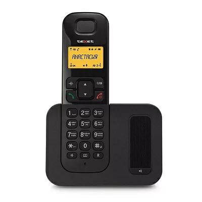 TEXET TX-D6605A черный (АОН/Caller ID, спикерфон, 10 мелодий, поиск трубки)