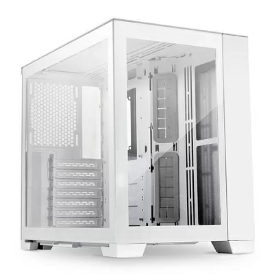 Корпус LIAN LI PC-O11 Dynamic Mini Snow White, Small Case: ATX, Micro-ATX, Mini-ITX, 2xUSB 3.2, 1xUSB 3.2 Type C, 1xAudio, Included Fans: none