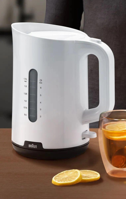 Чайник электрический Braun WK1100WH, 1.7л, пластик