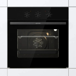 Духовой шкаф электрический Gorenje BO6725E02NBG,  77л,  дверца с 2 стеклами,  черный