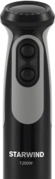 Блендер погружной Starwind SBP3412 1200Вт черный/серый