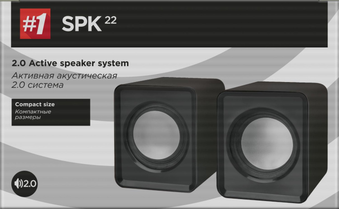 Defender#1 Акустическая 2.0 система SPK 22 черный, 4 Вт, питание от USB (65503)