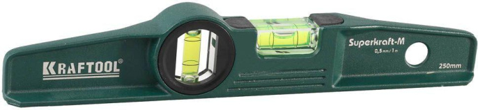 Уровень пузырьковый Kraftool 34717-025 25см, магнитный, глазков: 2шт